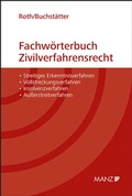 Cover: Fachw&ouml;rterbuch Zivilverfahrensrecht - Manz