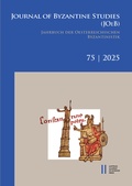 Cover: Journal of Byzantine Studies, Vol. 75/2025 / Jahrbuch der &Ouml;sterreichischen Byzantinistik, Band 75/2025 - Verlag der &ouml;sterreichischen Akademie der Wissenschaften