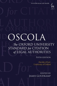 Enlarge image Cover: OSCOLA - Hart Publishing