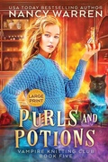 Cover: Purls and Potions - The Vampire Knitting Club