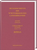 Cover: Codices Biblici in Folio - Harrassowitz Verlag