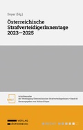 Cover: &Ouml;sterreichische StrafverteidigerInnentage 2023 - 2025 - NWV im Verlag &Ouml;sterreich GmbH