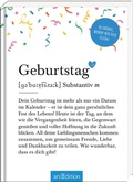 Cover: Geburtstag (Substantiv, m) - arsEdition