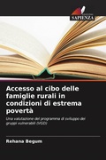 Cover: Accesso al cibo delle famiglie rurali in condizioni di estrema poverta - Edizioni Sapienza
