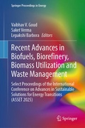 Cover: Recent Advances in Biofuels, Biorefinery, Biomass Utilization and Waste Management - Springer