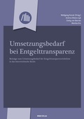 Cover: Umsetzungsbedarf bei Entgelttransparenz - &Ouml;GB Verlag