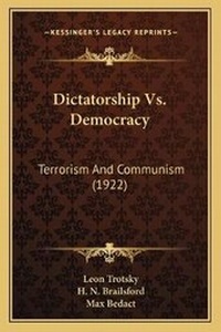 Abbildung von: Dictatorship Vs. Democracy - Kessinger Publishing