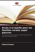 Cover: Acces a la bouffe pour les familles rurales super pauvres - Editions Notre Savoir
