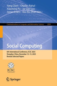 Enlarge image Cover: Social Computing - Springer