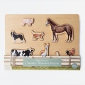 Cover: Farm Animals Wooden Puzzle - Paige Tate & Co