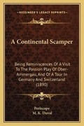 Cover: A Continental Scamper - Kessinger Publishing