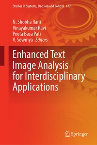 Enlarge image Cover: Enhanced Text Image Analysis for Interdisciplinary Applications - Springer