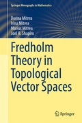 Cover: Fredholm Theory in Topological Vector Spaces - Springer