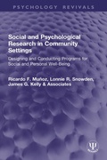 Cover: Social and Psychological Research in Community Settings - Routledge
