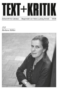 Enlarge image Cover: Barbara Köhler - Edition Text + Kritik