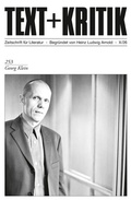 Cover: Georg Klein - Edition Text + Kritik