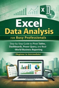Enlarge image Cover: Excel Data Analysis for Busy Professionals: A Step-by-Step Guide to Pivot Tables, Dashboards, Power Query, and Real-World Business Reporting (Beginner to Intermediate) - Marcus Ellington