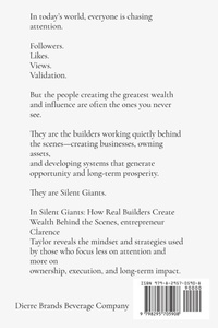 Enlarge image Cover: Silent Giants (How Real Builders Create Wealth Behind the Scenes) - Dierre Brands Beverage Company