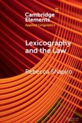 Cover: Lexicography and the Law - Cambridge University Press