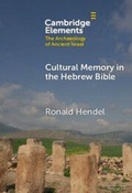 Cover: Cultural Memory in the Hebrew Bible - Cambridge University Press