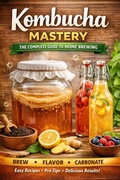 Cover: Kombucha Brewing for Beginners - Step-by-Step Guide to Brewing, Flavoring, and Bottling Kombucha at Home (The Beginner's Guide to Homemade Fermented Drinks - Wine, Beer, Mead, Kombucha, Ginger Beer & Fruit, #42) - OZAN AKTI