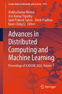 Enlarge image Cover: Advances in Distributed Computing and Machine Learning - Springer