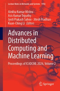 Enlarge image Cover: Advances in Distributed Computing and Machine Learning - Springer