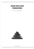 Cover: ZEHN ZEITLOSE PRINZIPIEN - BoD - Books on Demand