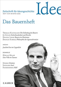 Bild vergrößern Bild: Zeitschrift für Ideengeschichte Heft XX/4 Winter 2026 - C.H.BECK