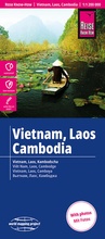Cover: Reise Know-How Landkarte Vietnam, Laos, Kambodscha | Vietnam, Laos, Cambodia (1:1.200.000) - Reise Know-How Verlag Peter Rump GmbH