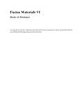 Cover: Fusion Materials VI - Muhammad Musaddique Ali Rafique