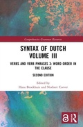 Cover: Syntax of Dutch Volume III - Comprehensive Grammar Resources