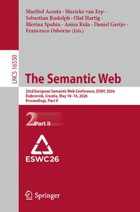 Enlarge image Cover: The Semantic Web - Springer