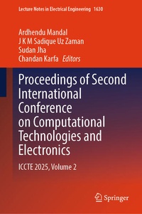 Enlarge image Cover: Proceedings of Second International Conference on Computational Technologies and Electronics - Springer