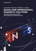 Cover: Quasi-One-Dimensional Magnetic Solitons - De Gruyter