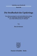 Cover: Die Strafbarkeit des Upskirtings - Duncker & Humblot
