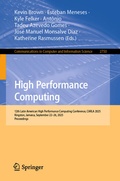 Cover: High Performance Computing - Springer