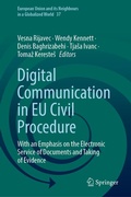Cover: Digital Communication in EU Civil Procedure - Springer
