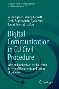 Enlarge image Cover: Digital Communication in EU Civil Procedure - Springer