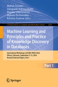 Cover: Machine Learning and Principles and Practice of Knowledge Discovery in Databases - Springer