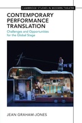 Cover: Contemporary Performance Translation - Cambridge University Press