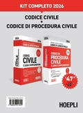 Cover: Codice civile + Codice di procedura civile. Kit completo 2026 - Codici e leggi d'Italia;Ulrico Hoepli