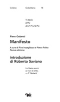 Cover: Manifesto - Gobettiana;Aras Edizioni