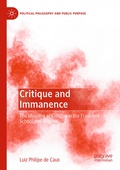 Cover: Critique and Immanence - Palgrave Macmillan