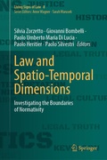 Cover: Law and Spatio-Temporal Dimensions - Springer