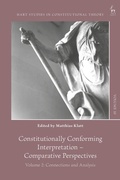 Cover: Constitutionally Conforming Interpretation - Comparative Perspectives - Hart Publishing