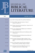 Cover: Journal of Biblical Literature 144.3 (2025) - SBL Press
