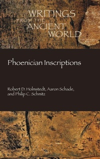 Enlarge image Cover: Phoenician Inscriptions - SBL Press