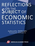 Cover: Reflections on the Subject of Economic Statistics - American Academic Press