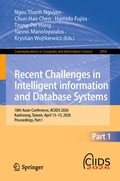 Cover: Recent Challenges in Intelligent information and Database Systems - Springer